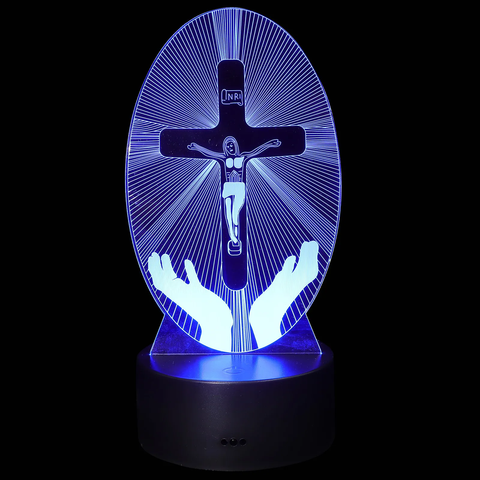 Night Light Color Changing Lamp Adjustable LED Cross Desk Lamp Control Bedroom Table Light