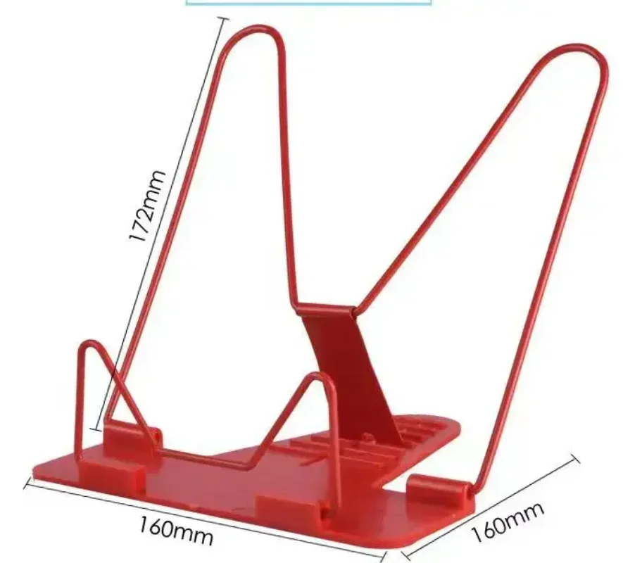 1Pc Bookends Portable Foldable Adjustable Bookend Stand Reading Book Stand Document Holder Base Reading Book Holder