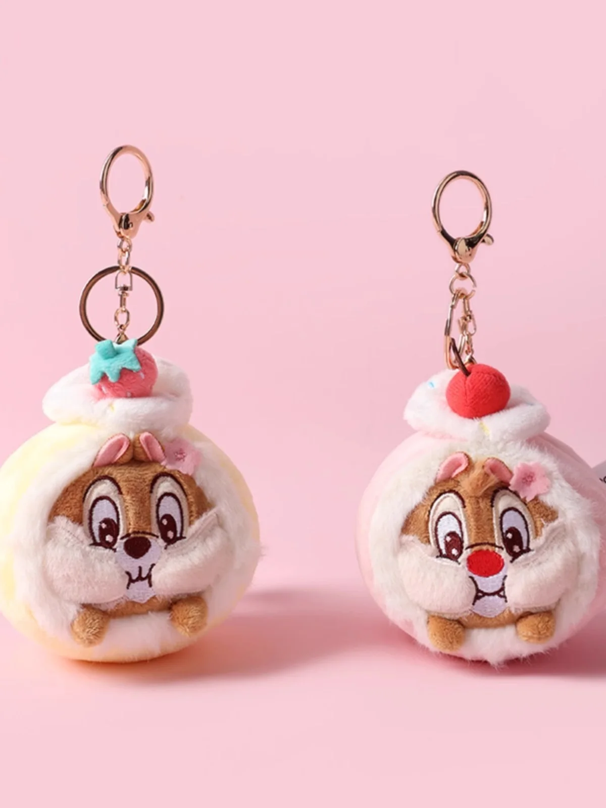 Genuine Anime Disney Chip \'n\' Dale Stuffed Plush Toys Dolls Keyring Cartoon Car Decoration Plushies Children\'s Birthday Gifts