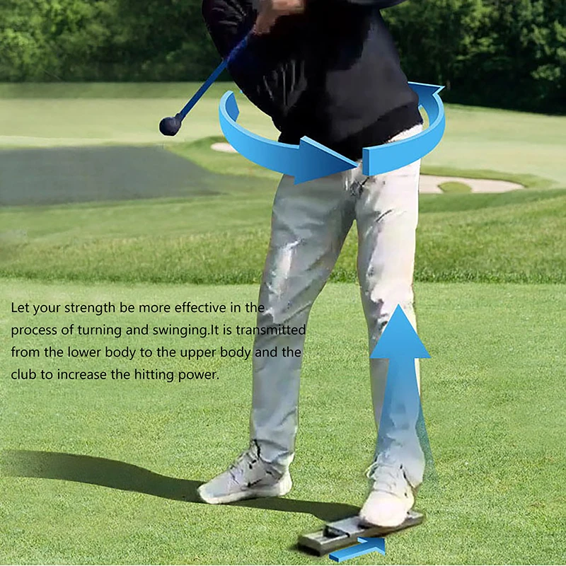 ポータブルゴルフスイング姿勢補助ペダル取り外し可能なゴルフスイング脚重力ペダルスイング補正トレーナーゴルフアクセサリー