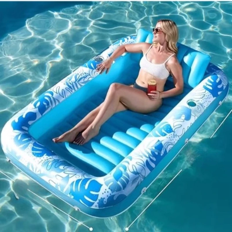 

Swimming Floating Bed Floating Mat Inflatable Water Floating Table Seaside Beach Portable Folding Air Cushion Bed