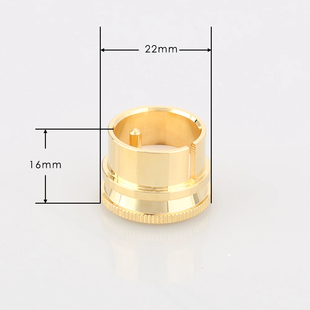 Tappo antirumore HI End tappi XLR in rame placcato oro XLR Protect Cap 3pin XLR tappi antirumore femmina