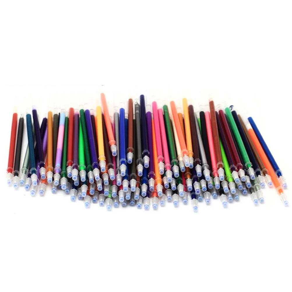 

60 Mixed Colors Gel Ink Pen Refills 0.7mm Acid-Free Smooth Writing Neon Glitter Metallic Pastel for Scrapbooking Drawing