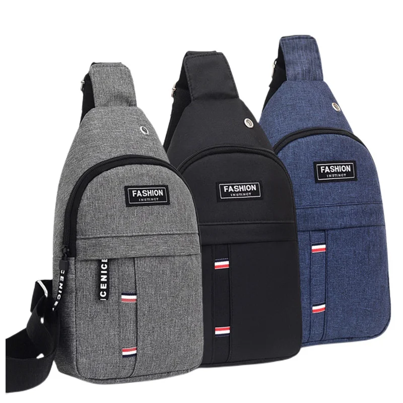 Strap azier fähiger und geräumiger Herren-Sling-Rucksack-multifunktion ale Reise-und Sporttasche mit Telefon-Ladeans chluss und Kopfhörer loch