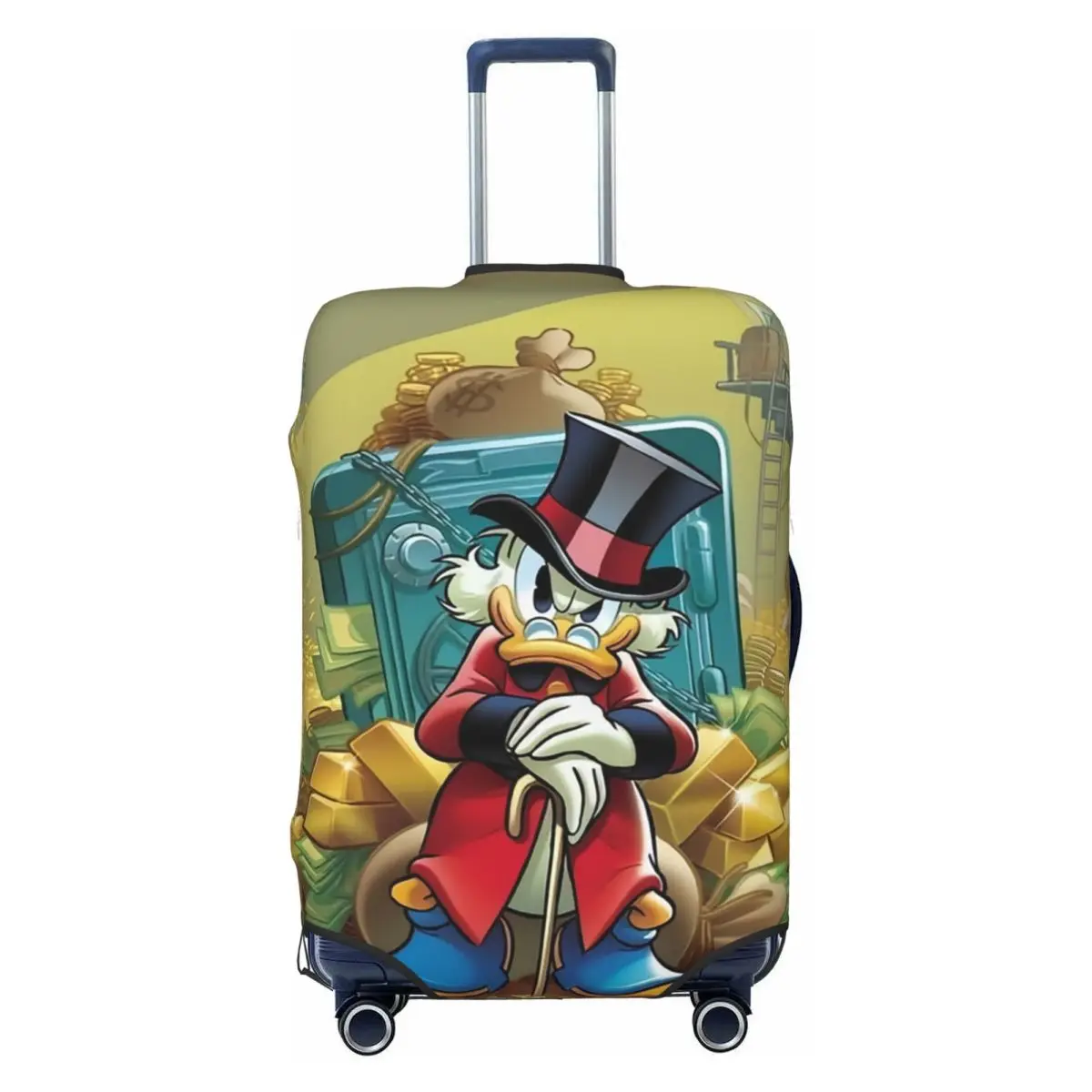 

Cartoon Donald Duck Travel Luggage Cover Elastic Suitcase Cover Protector Fit 18-32 Inch