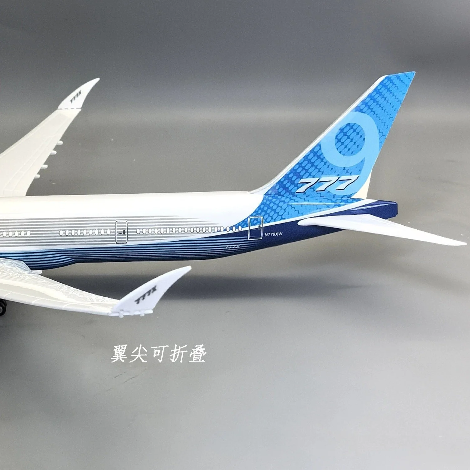 47cm 1/157 Large Scale Prototype B777-9X Diecast Resin Airplane Model Kit with Landing Gear Wheel For Aviation Gift or Plane Toy view 4