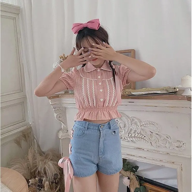 Neue Damen-Jeans mit rosa Trägern und hoher Taille, schmaler, weicher Mädchen-Jeans