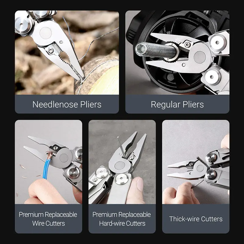 NexTool Flagship Pro Folding Blade Knife Outdoor Tools Hand Set 16 IN 1 Multi-Tool Pliers Screwdrivers Can Opener Multitools