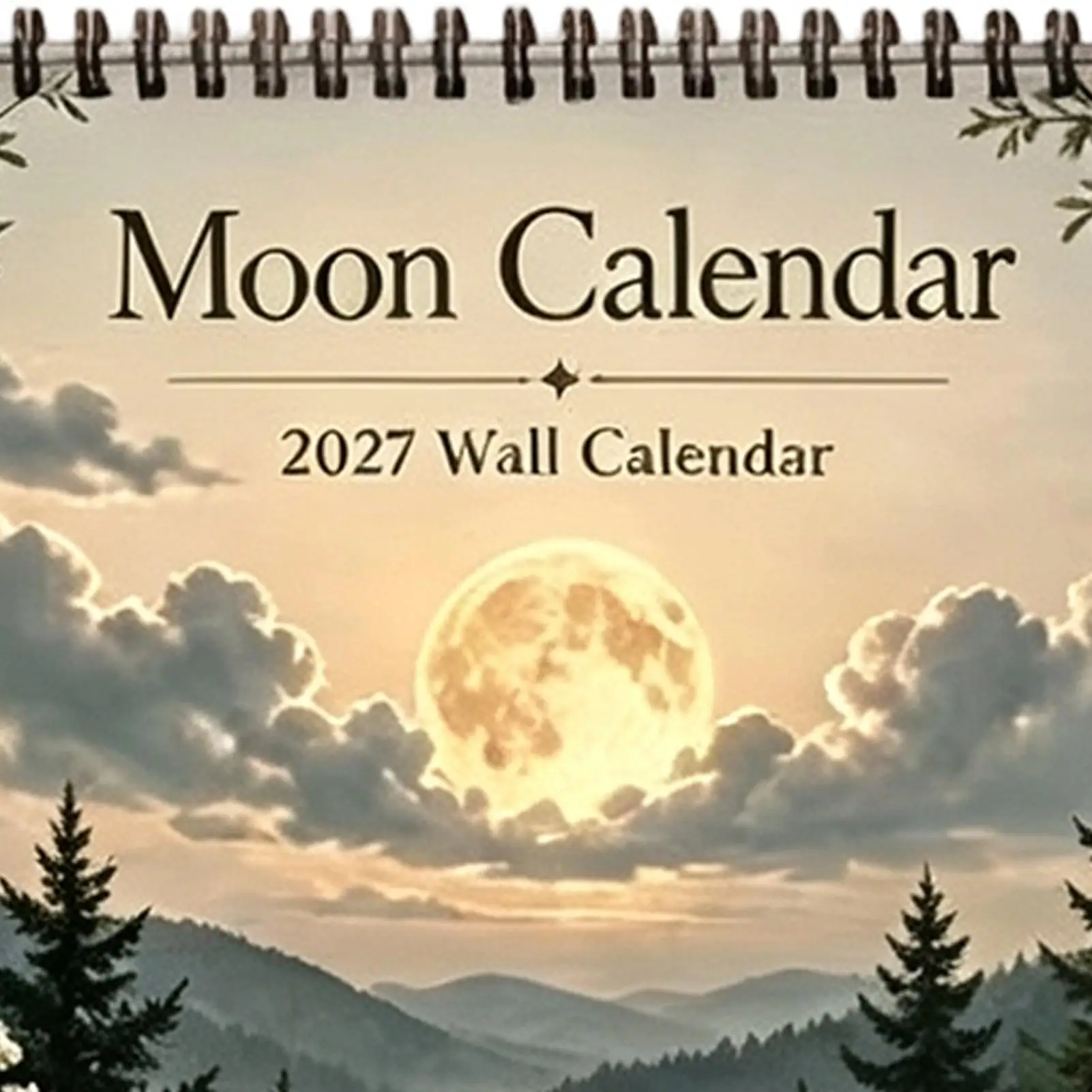 2027 Wall Calendar 12 Month Moon Phases Monthly Organizer 2027 Wall Calendar Planner for Home Office School Hotel Meeting Room