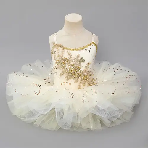 Ruoru-vestido tutú de Ballet para niñas, vestido de Ballet con lentejuelas de tul para niños, falda, leotardo para fiesta de cumpleaños y Navidad, Ropa de baile
