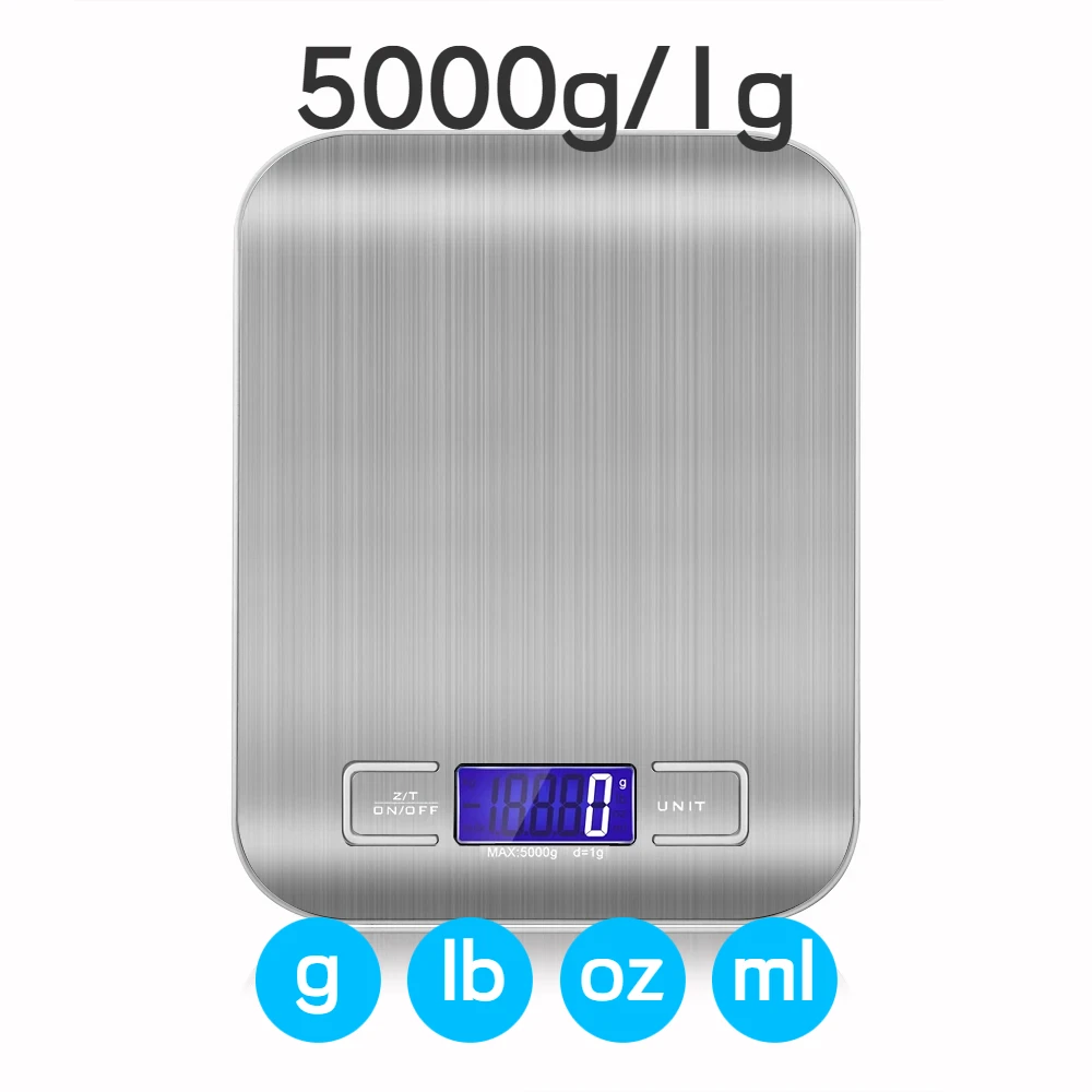 5000g/500g Portable Electronic Digital Kitchen Scale High Precision LCD Electronic Scales Drip Coffee Weighting Scale