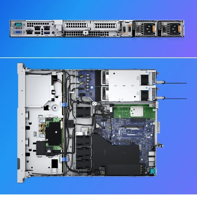 سعر جيد معالج Dell EMC PowerEdge R350 1U لخادم الرف Xeon E2336 16 جيجابايت ذاكرة DDR4 واجهة قرص SATA 2 تيرابايت SSD صلب