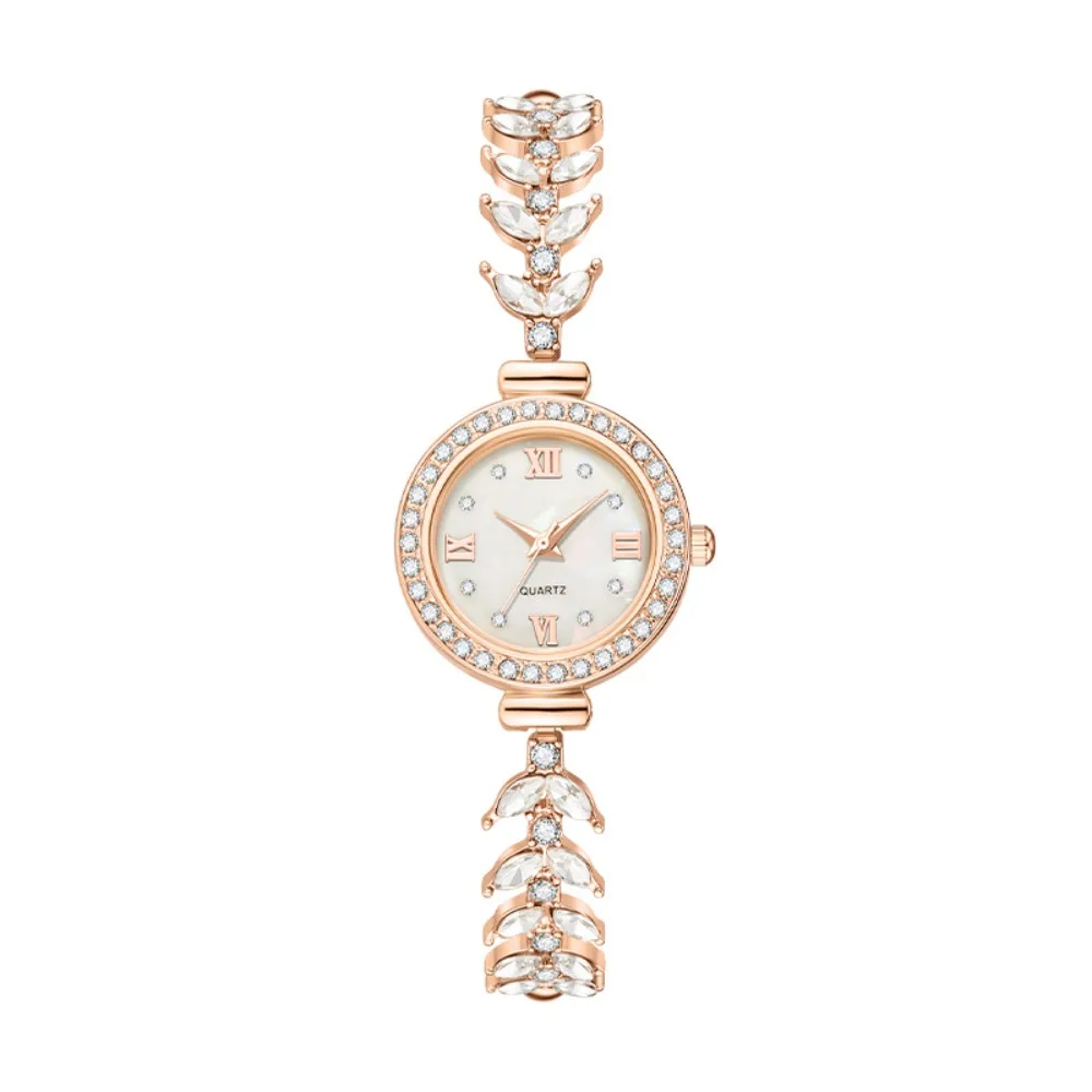 

Кварцевые часы с кристаллами, ремешок для часов с бриллиантами, регулируемый браслет, круглые часы, украшение для запястья, подарок