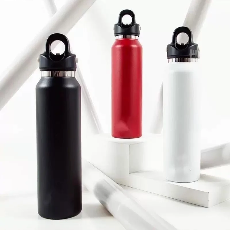 Single Hand Quick Open Vacuum Insulated Cup No Thread Three Finger Press Driving Special Use Thermal Cup Cold Proof Two Way Cup