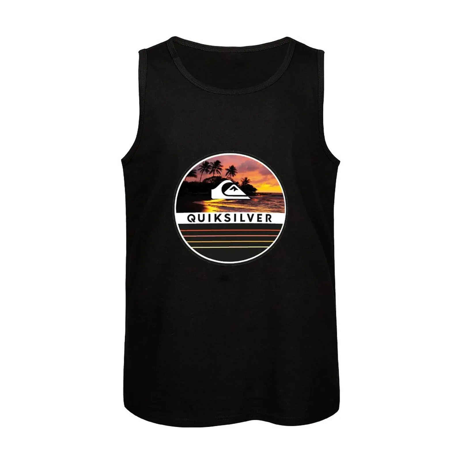 Sunset Beach Holiday Surf Merch Tank Top Male clothes sleeveless t-shirts for men T-shirts men