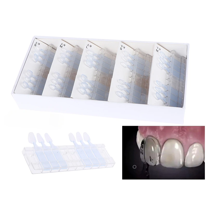 Dental Filling Mould Fit Composite Resin Light Cure Anterior Front Veneers Teeth Dentist Material Tooth Whitening Tool Dentisty