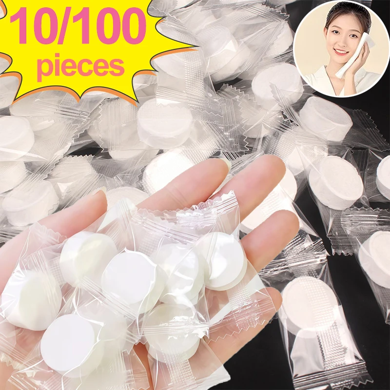 Compressed Towel Disposable Face Towel Travel Trip BBQ Outdoor Camping Hotel Face Cleaning Coin Tissue Portable Compressed Towel