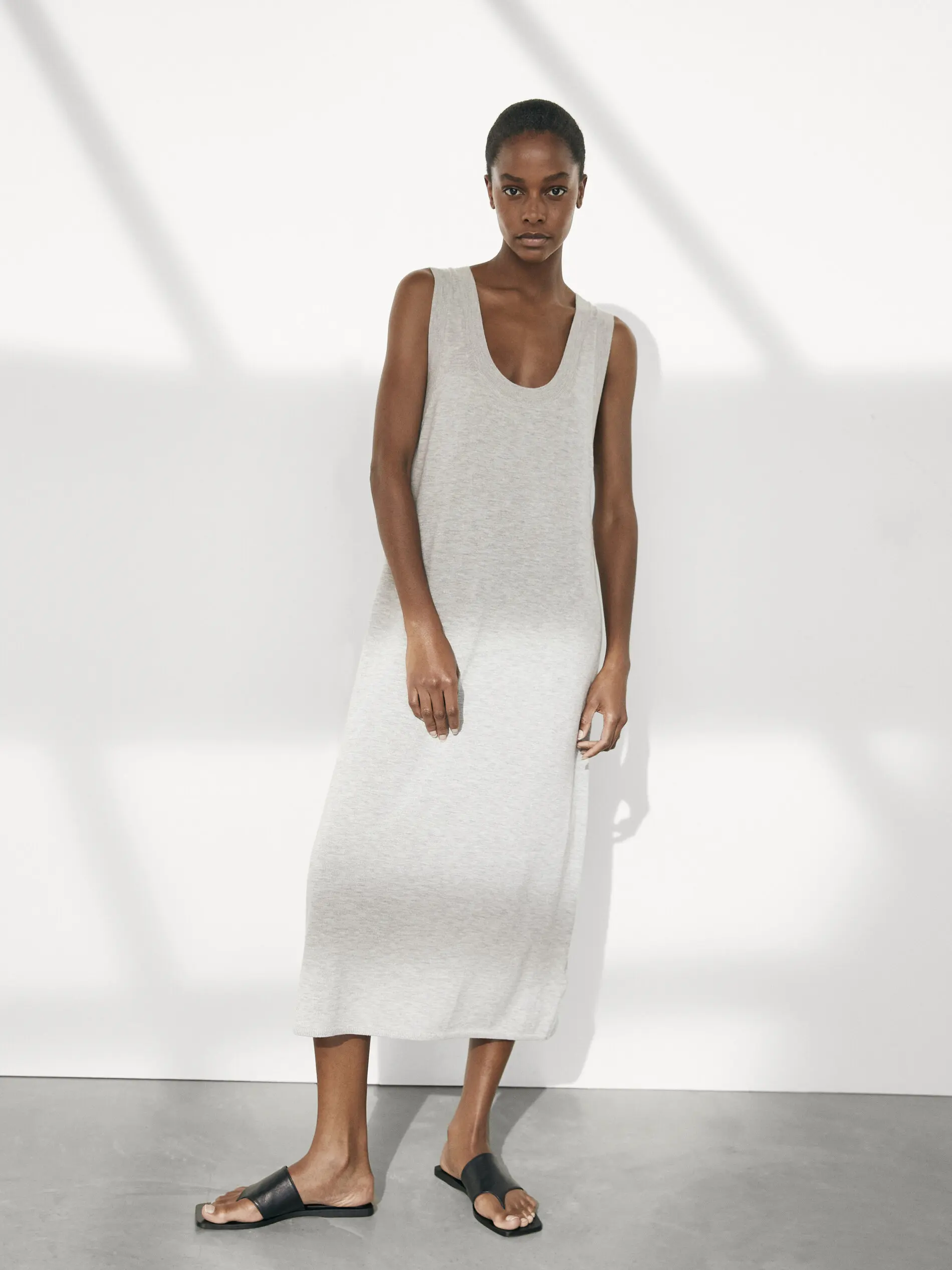 Ethereal MD 2023 autumn new style of Knit strap simple style flowing dress