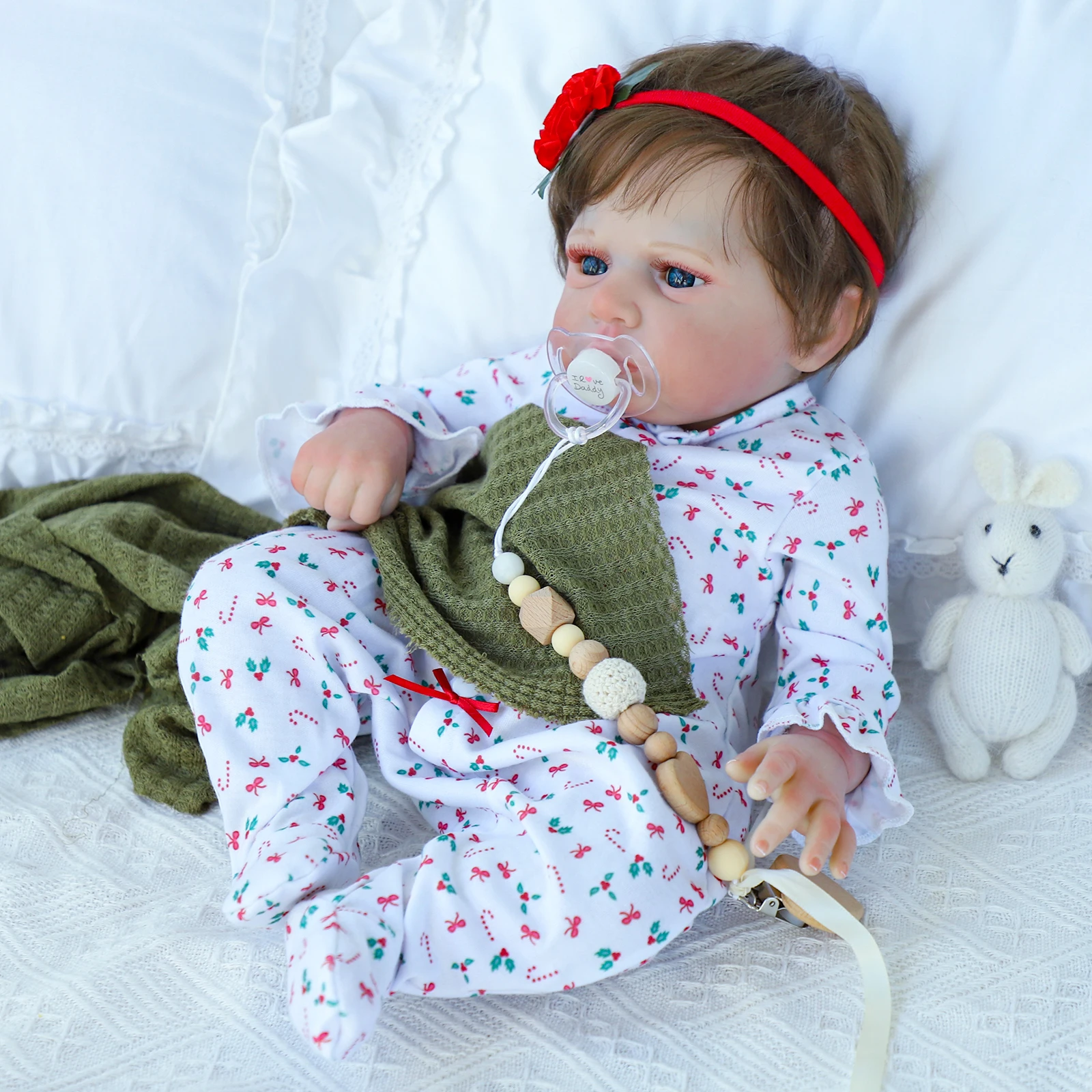 Reborn Baby Dolls - 22 Inch Lifelike Silicone Realistic Baby Doll Real Life Newborn Baby Dolls with Soft Body Baby Doll Toy Gift