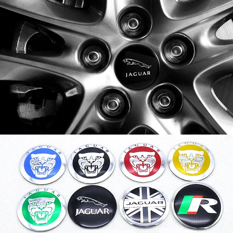 56mm Car Wheel Center Hub Caps Emblem Sticker for Jaguar E Pace Etype XE XK XJ XF F Pace F-type X-type S-type XJS XJL XJ6