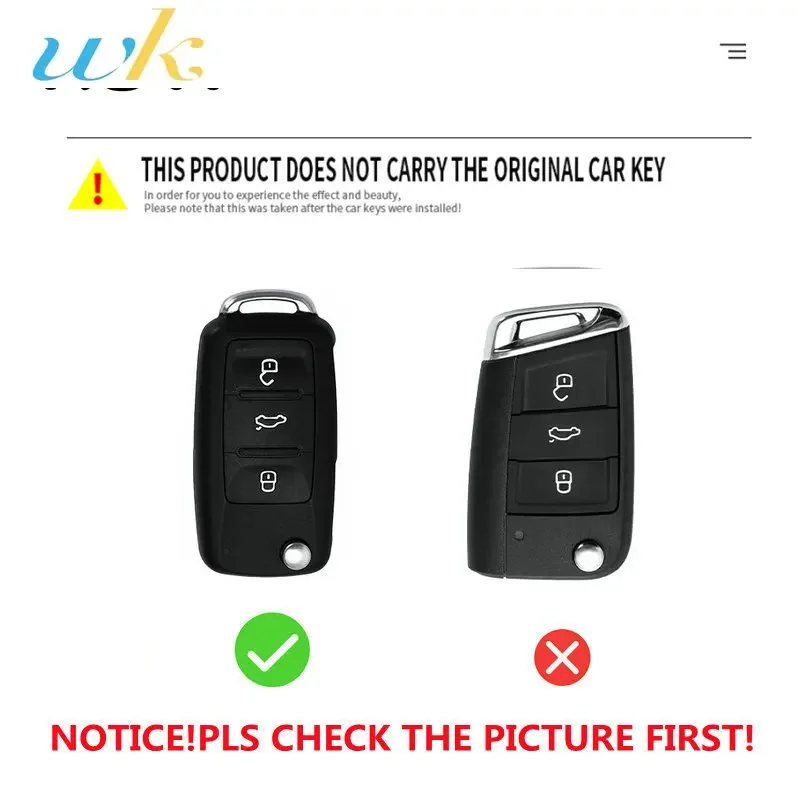 TPU Car Key Case Cover Holder Shell For VW Volkswagen Polo Golf Passat Beetle Caddy Tiguan Skoda Octavia Kodiaq Seat Leon Altea