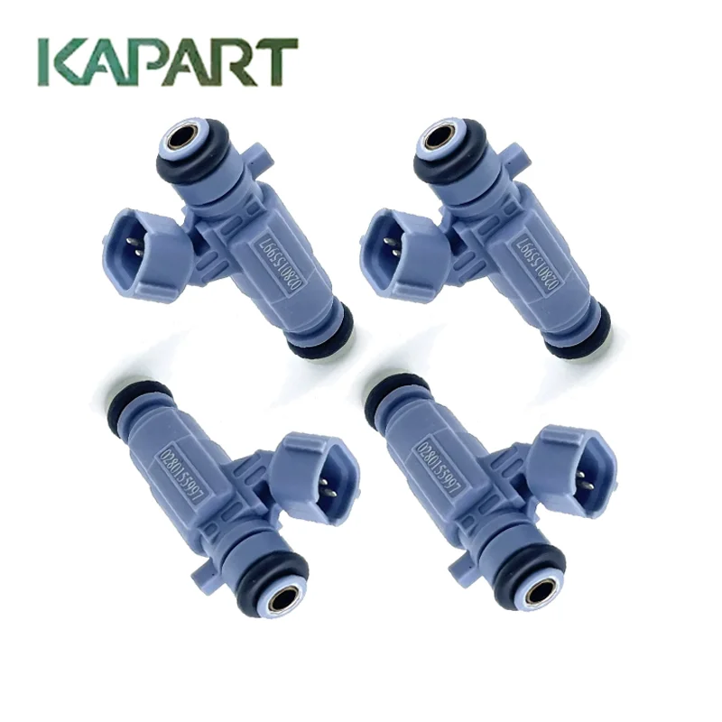 

New 4PCS 0280155997 fuel injector nozzle fit for SKODA seat Octavia VW GOLF Beetle Jaguar Land Rover 2.0 2.4 05-09