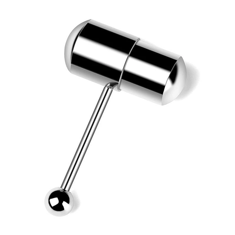 vibrating tongue ring jewelry Punk Tongue Bar Body Piercing Jewelry Vibrating Tongue Ring for Adult Women