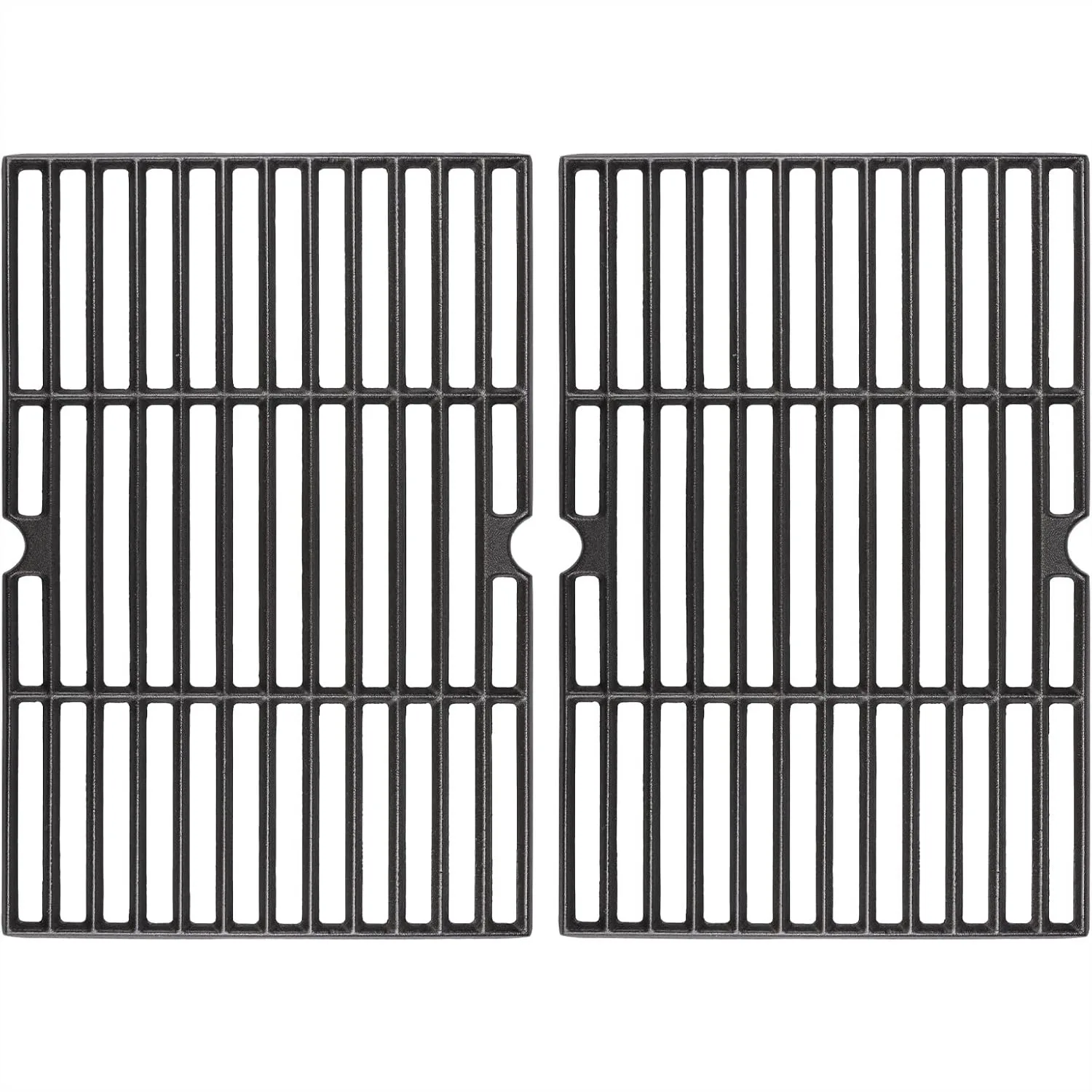 

Cast Iron Grill Cooking Grates for Dyna-Glo 2 Burner Gas Grill, 15.5'' x 21'' Replacement Parts, Durable Heat Retention for Even