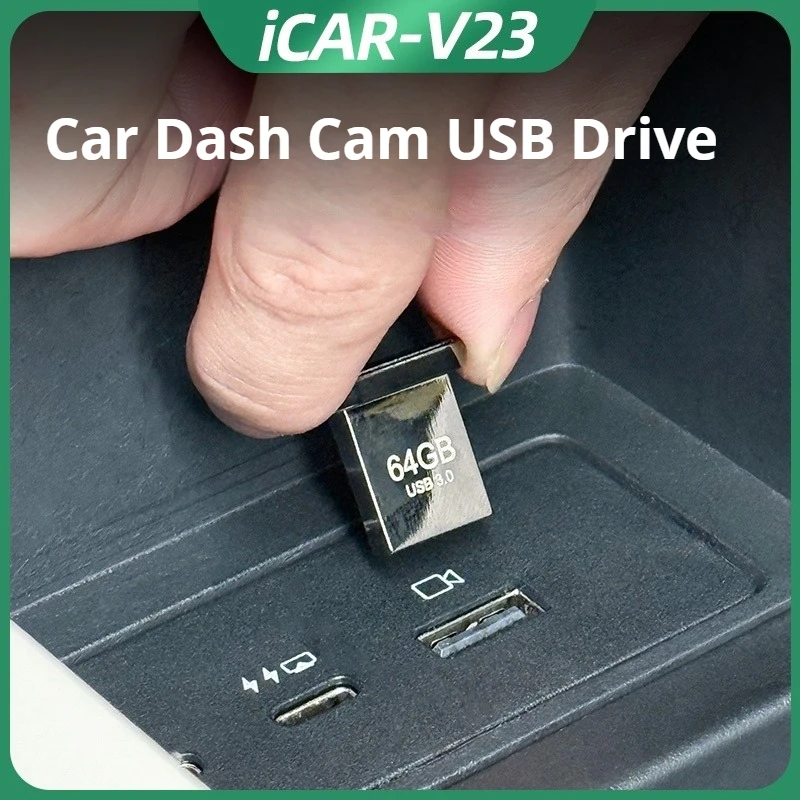 For Chery iCAUR V23 Dash Cam Sentry Mode USB Flash Drive High Speed Stable Car Accessory