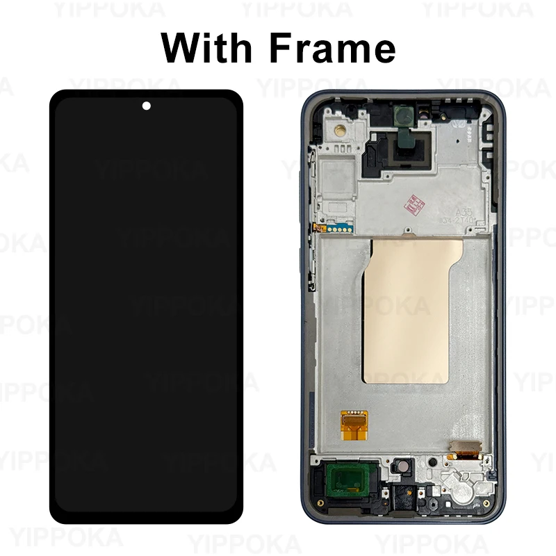 AMOLED For Samsung Galaxy A35 5G SM-A356U LCD SM-A356B Display Touch Screen For Samsung A35 5G Screen SM-A356E/DS Replacement