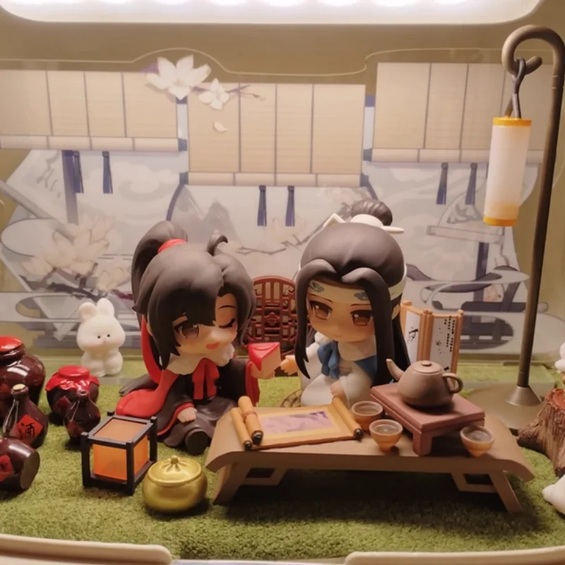 

Grandmaster Of Demonic Cultivation Action Figure Wei Wuxian Lan Wangji Q Anime Figurine Modao Zushi Statue Model Decor Toys Gift