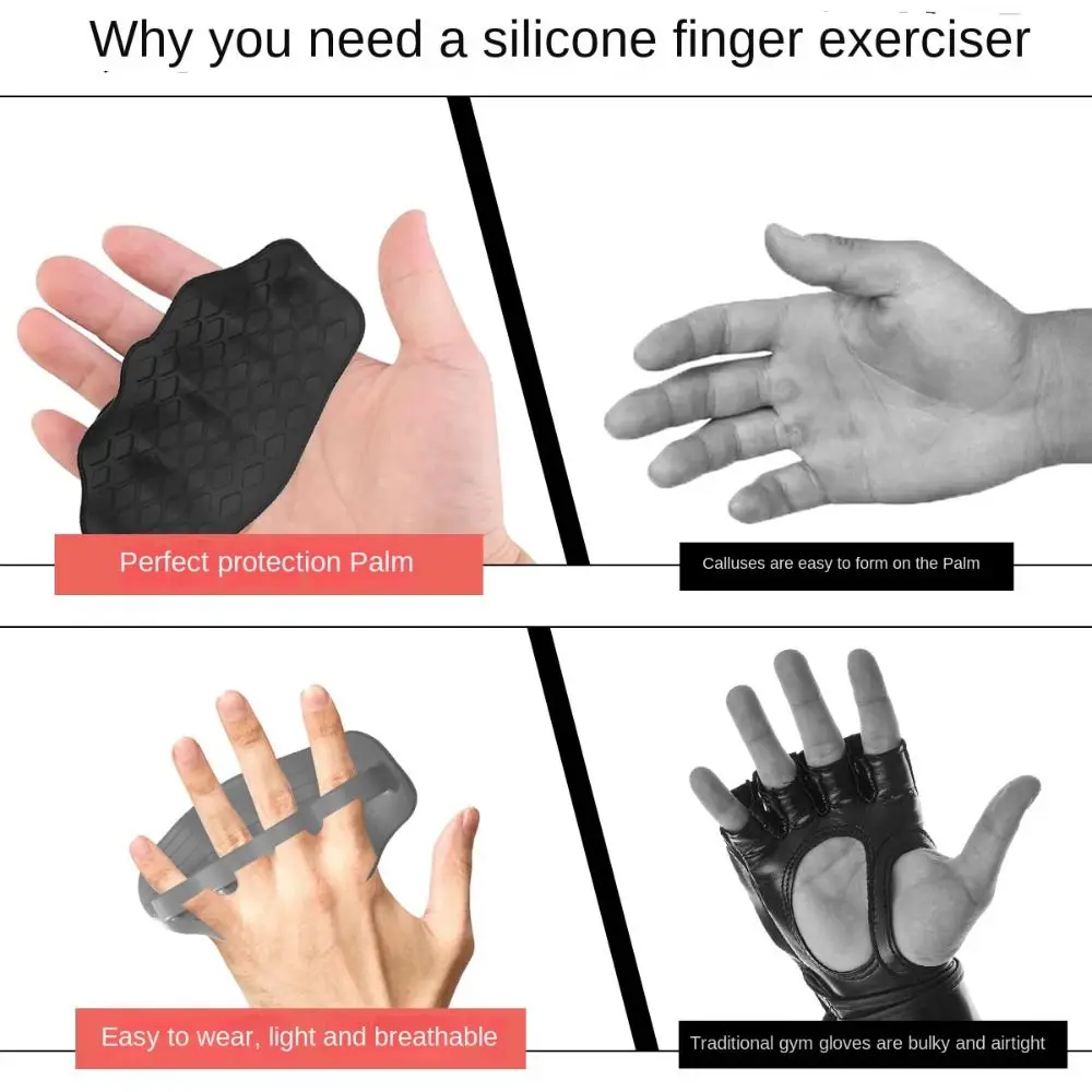 

1 Pair 4 Fingers Fitness Palm Guard Rhombus Anti-slip Pattern Elastic Weightlifting Palm Protector Thicken Soft