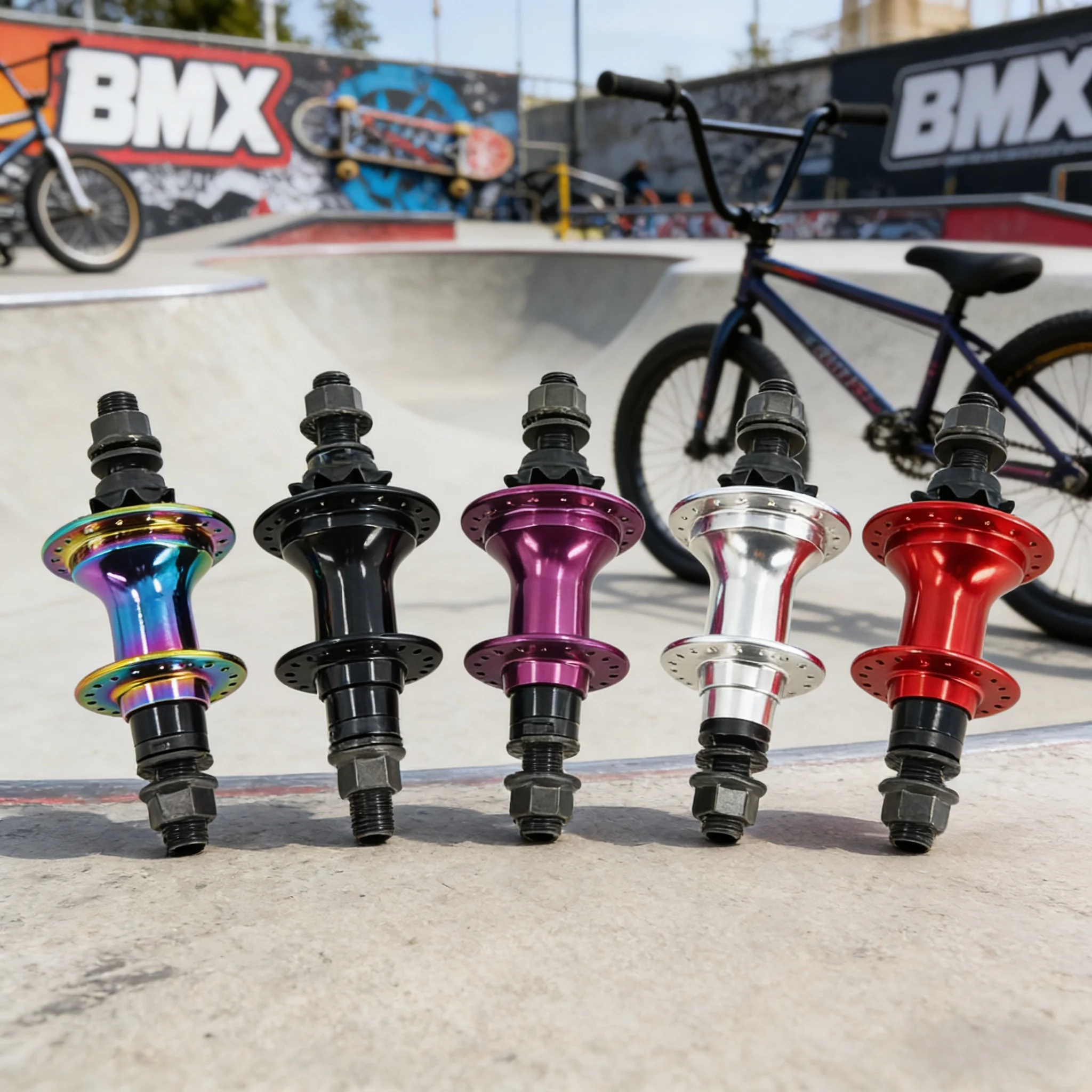 

BMX Hub 36H 6 Pawls 120 Sounds 5 Bearings BMX Bicycle Hub Left/Right Driver BMX Bike Hub Front Rear Hub Lightweight Alloy