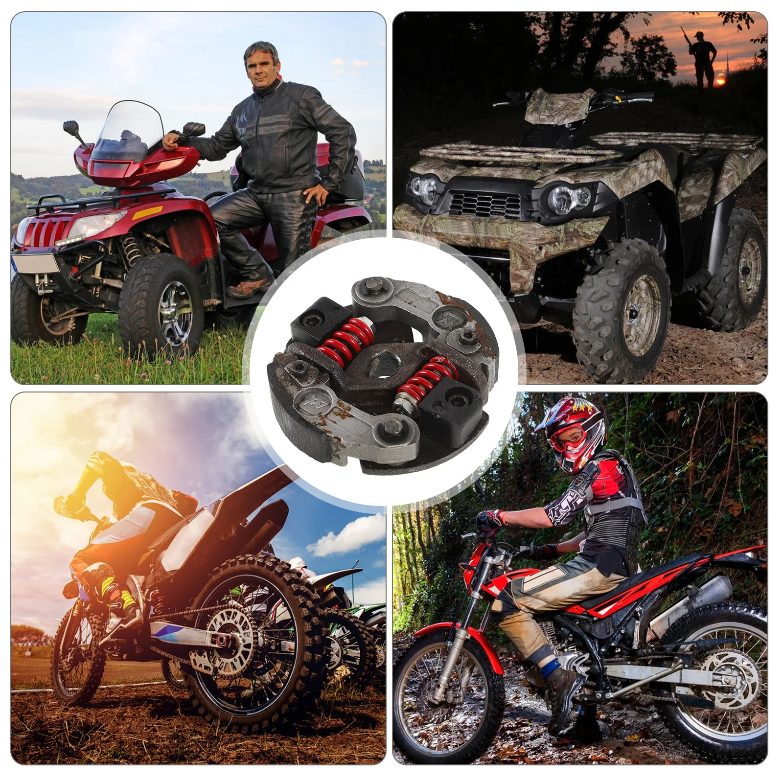 

Racing Mini Bike Metal Clutch Replacement for 43cc 49cc Engine Improved Acceleration Mini Bike Racing Clutch