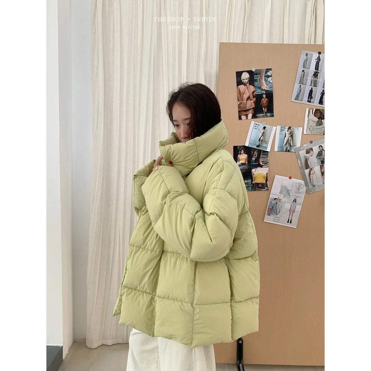

Cloud Puff Down Coat For Women Winter Coat Stand Collar Warm Puffer Jacket