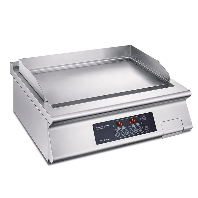 

Commercial Counter Top Electric Induction Griddle Japanese Flat Top Griddle Induction Hibachi Teppanyaki Grill Plate Table Grill