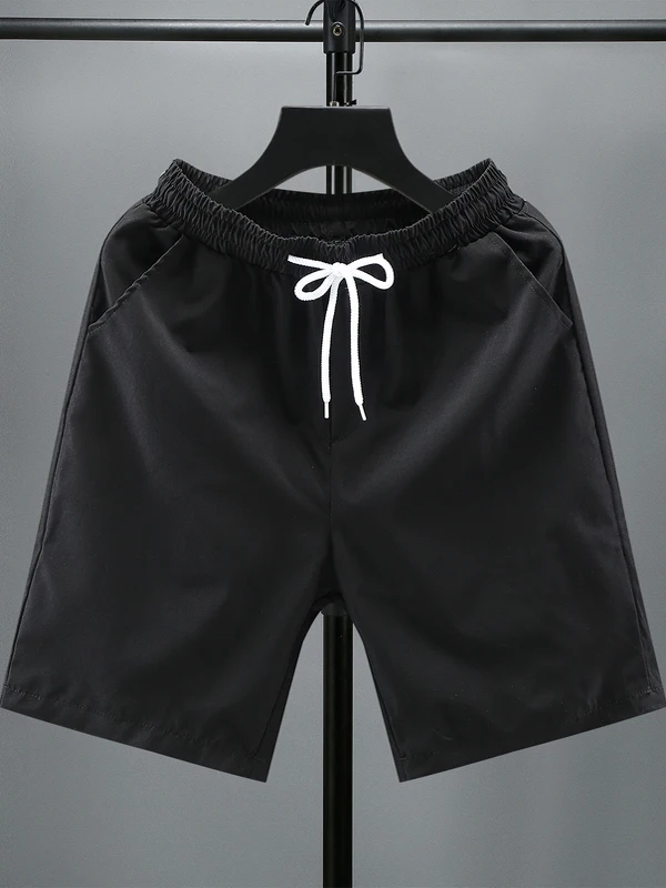 

Men's Ice Silk Qui Dry Slim Fit Beach orts Summer New Sle Five Colors Straight Leg Youthful Energy Polyester Fiber