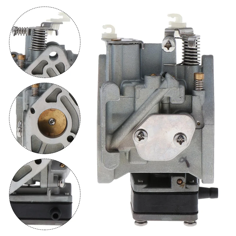 ABIB -Metal Outboard Carburetor 3K9-03200-0 3B2-03200-1 For Tohatsu Outboard 9.8/8HP 2-Strokes Boat Motor Carburetor