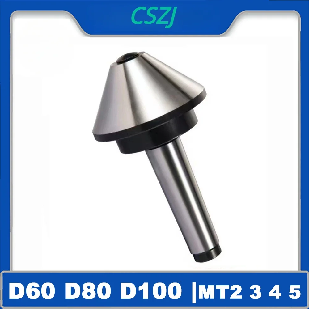 D100 D80 D63 D60 MT2 MT3 MT4 MT5 Morse Tapper Cone Mushroom Head Center Umbrella-type Rotating Center CNC Lathe Live Tool Holder