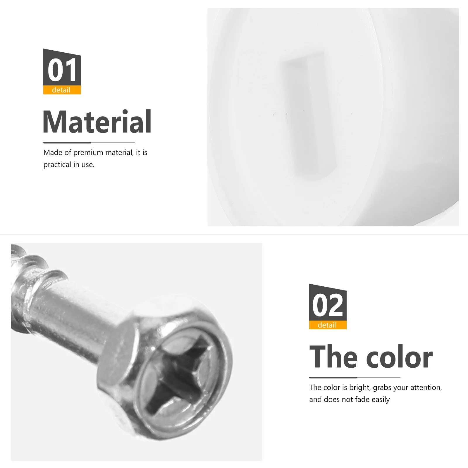 

1 Set Toilet Seat Bolts Brass Heavy Duty Replacement Parts Smooth Polished Surface Long Service Kit For Standard