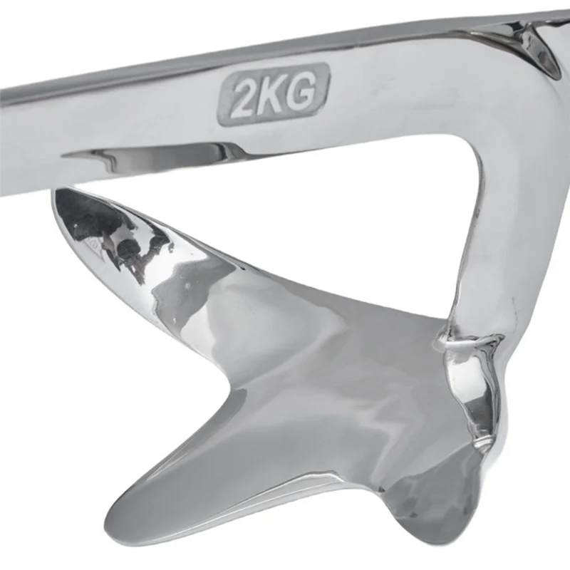 

Marine Grade Boat Claw Anchor 1Kg 316 Stainless Steel Quick Setting For Yachts And Kayaks