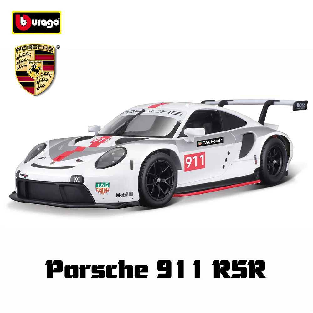 Bburago 1:24 Porsche 911 GT3 Taycan Turbo S 718 Boxster simulation