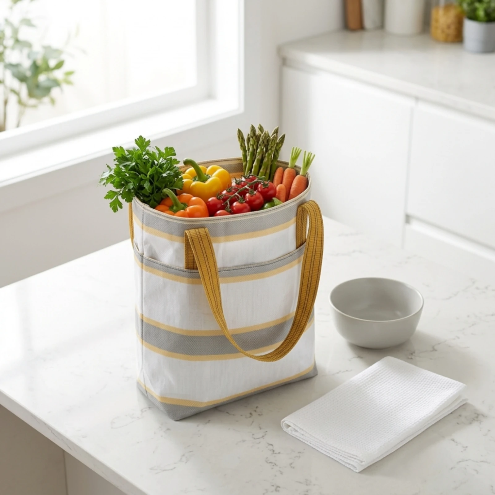 Harvesting Bag with Shoulder Strap Hands-Unrestricted Harvest Bag Tote Water-Resistant Lightweight for Farmers, Farm, Orchard