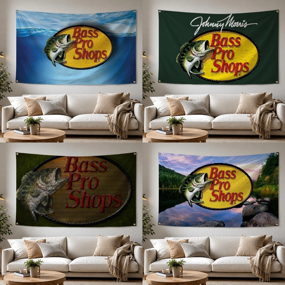 Bandera de exterior de la marca B-bass pro shop Fash para decoración del hogar, camping, fiestas, clubes, jardín, patio, pancarta para colgar en la pared