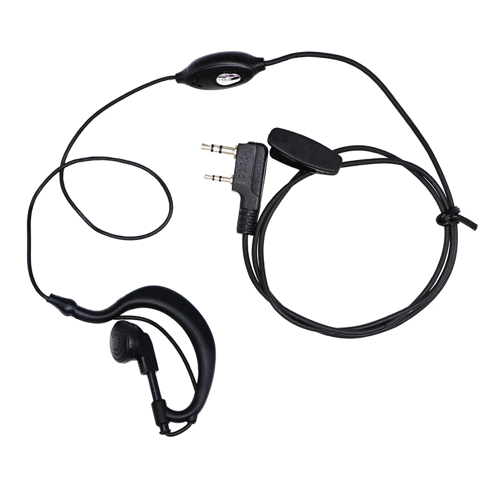 Walkie Talkie Headset Kopfhörer 2 Pin K Port Zwei Weg Ham Radio Lautsprecher Mic Ohrhörer Für Baofeng BF-888S UV5R UV82 BFR5 Kopfhörer – Detail 6