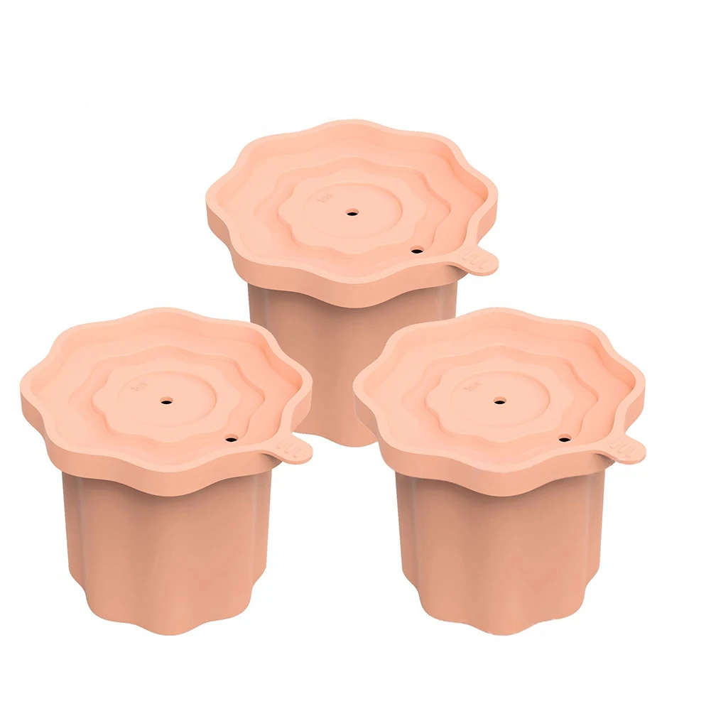 For Owala 24 oz Bottle Ice Cube Tray Flexible Silicone 3 Pack Rounded Design Prevents Straw Blockage Quick Freeze Use