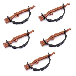 Army Soldier WW2 Rifle Shoulder Strap Guns MOC Military Weapons Parts Figures Accessories Building Block Brick Children Toys