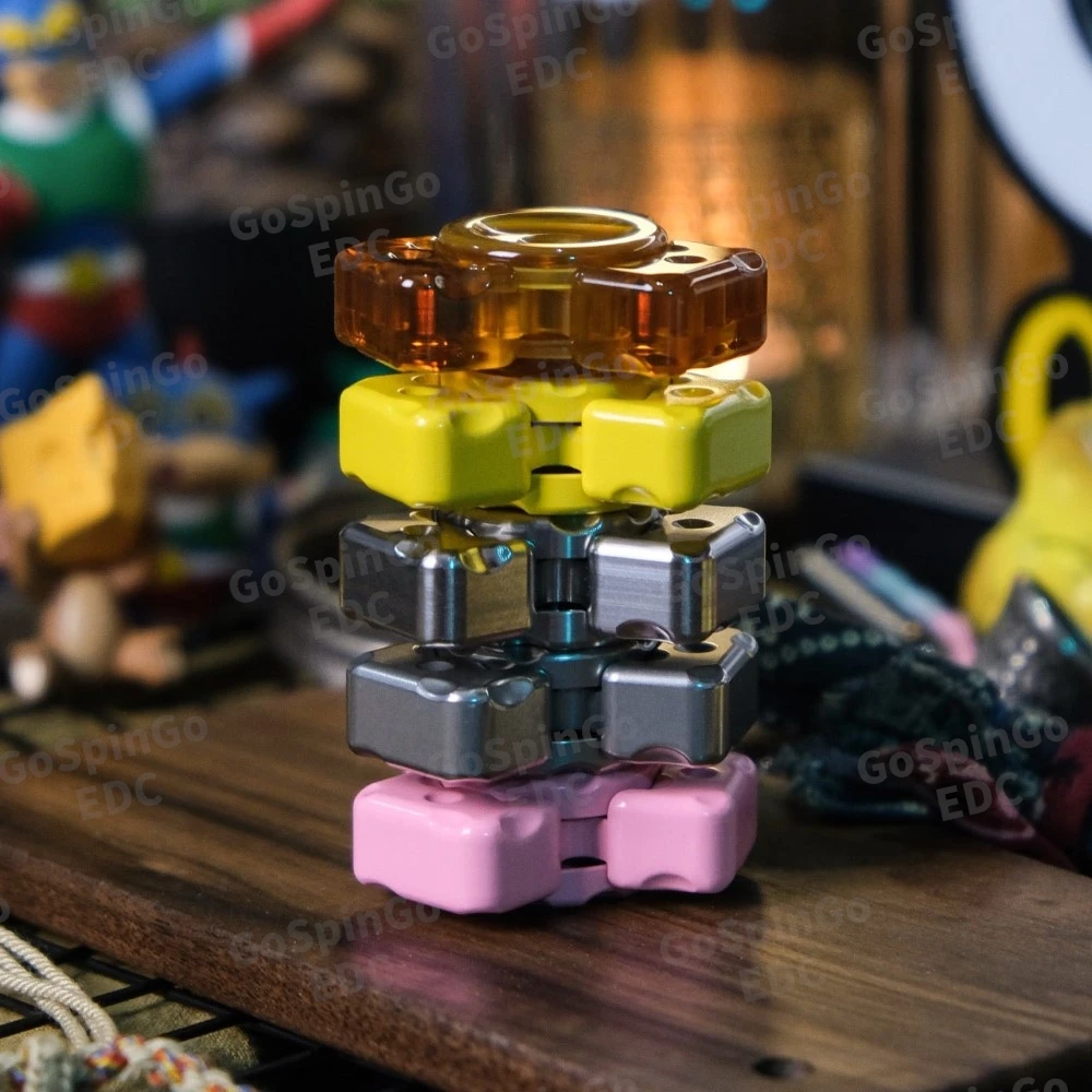 OS EDC CHEESE Mini Fidget Spinner Fidget-Spielzeug für Erwachsene Büro-Schreibtisch-Zubehör Angstlösende Spielzeuge Angstlinderungs-Gadgets