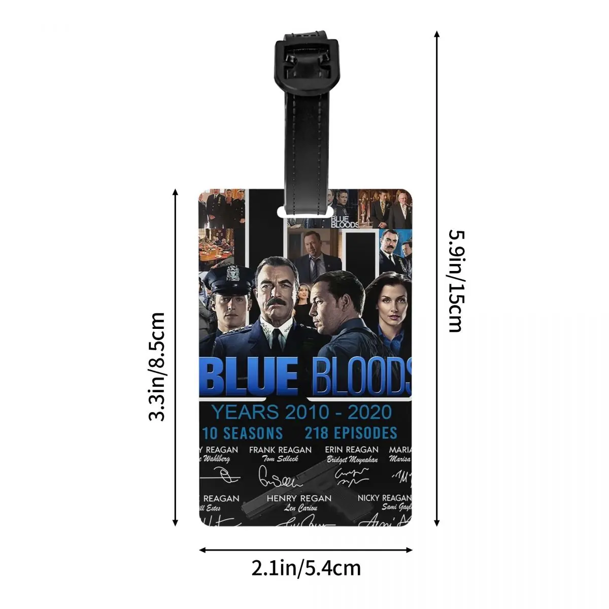 Blue Bloods سنة مواسم الأمتعة العلامات حقيبة الملحقات السفر المحمولة الأمتعة الصعود علامة التسمية حامل معرف اسم العنوان #4