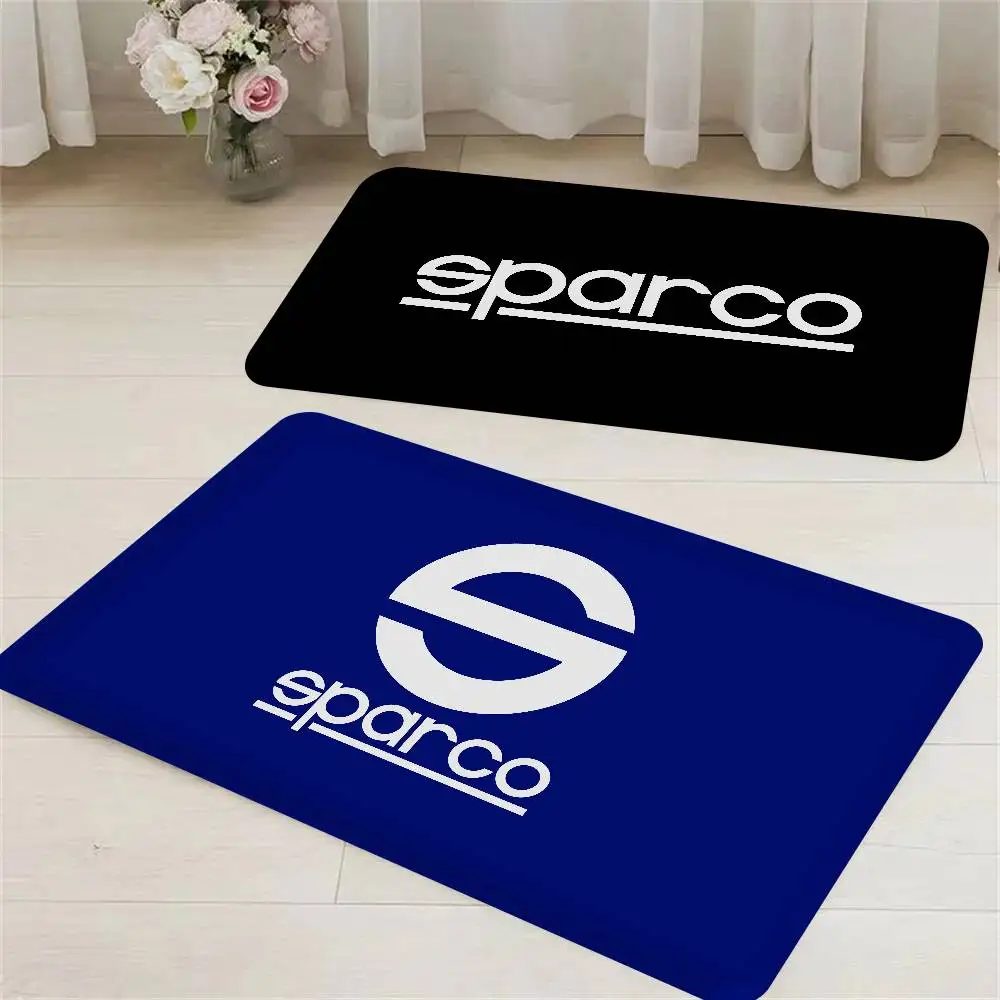 S-Sparcos Logo Door Mat Nordic Style Bedroom Living Room Doormat Home Balcony Anti-Slip Alfombra